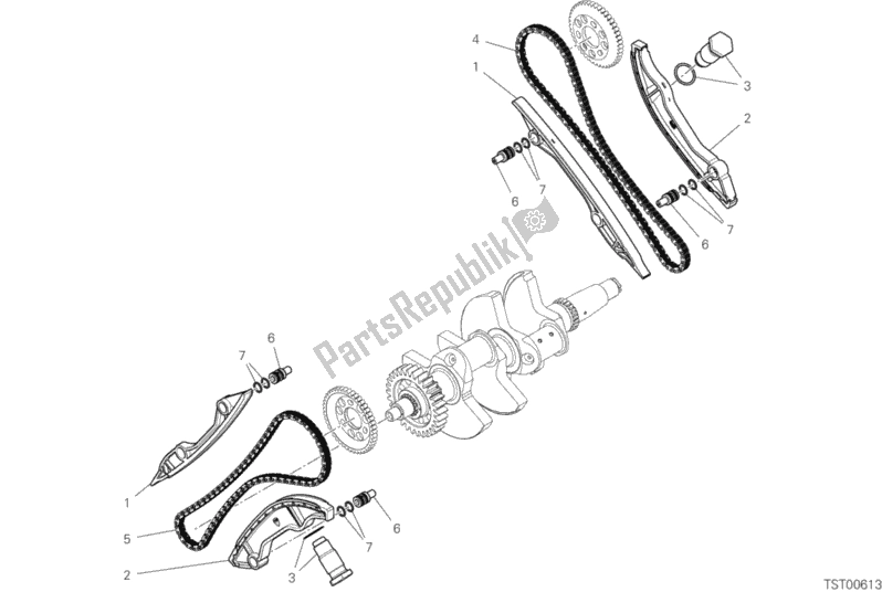 Tutte le parti per il Sistema Di Cronometraggio del Ducati Streetfighter V4 S 1103 2020